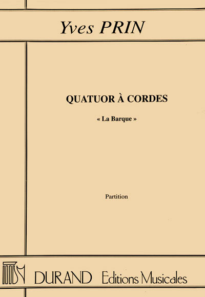 Yves Prin Quatuor à cordes La Barque